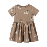 Nature Baby Saturday Dress Moon Flower Gala Print