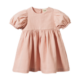 Nature Baby Albertine Dress Rose Dust Crinkle