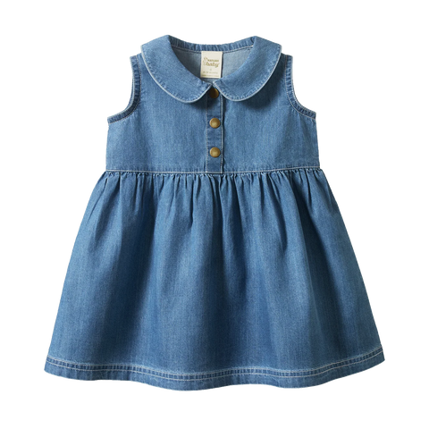 Nature Baby - Birdy Dress - Sky
