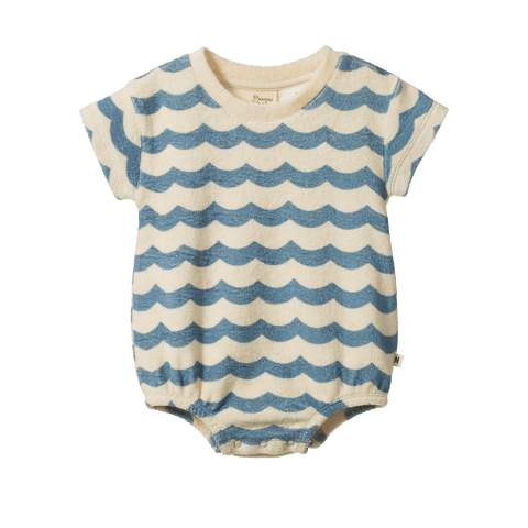 Nature Baby - Juno Romper Terry - Waves