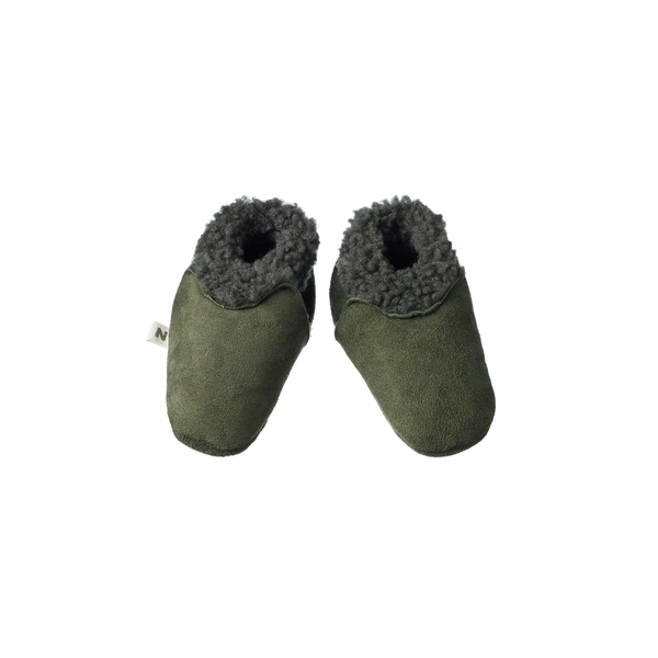 Nature Baby Lambskin Booties Thyme