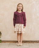 Nora Lee Ruffle Cardigan - Fig