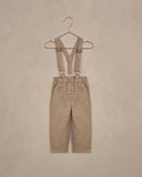 Nora Lee Suspender Pant - Golden Houndstooth