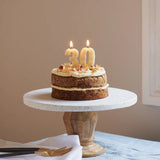 Queen B Number 3 Beeswax Birthday Candle