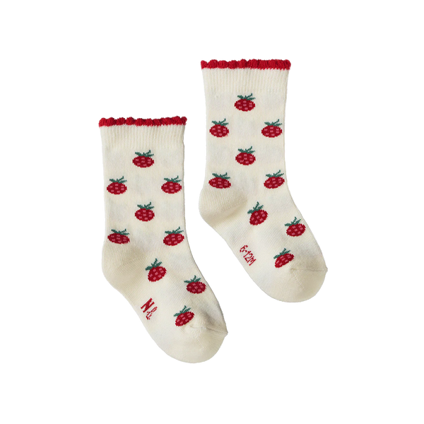 Nature Baby Organic Cotton Socks Raspberries