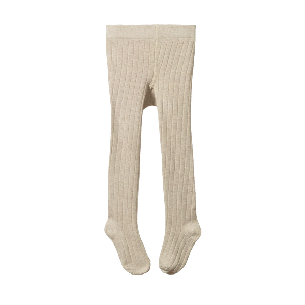 Nature Baby Organic Cotton Tights - Oatmeal Marl