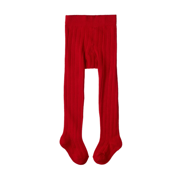 Nature Baby Organic Cotton Tights - Raspberry Red