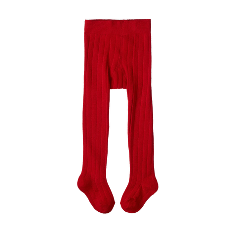 Nature Baby Organic Cotton Tights - Raspberry Red