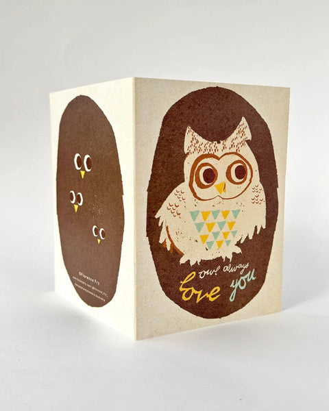 Florence Fry Owl Always Love You Card