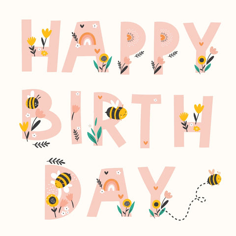Petite Vous Happy Birthday Bees