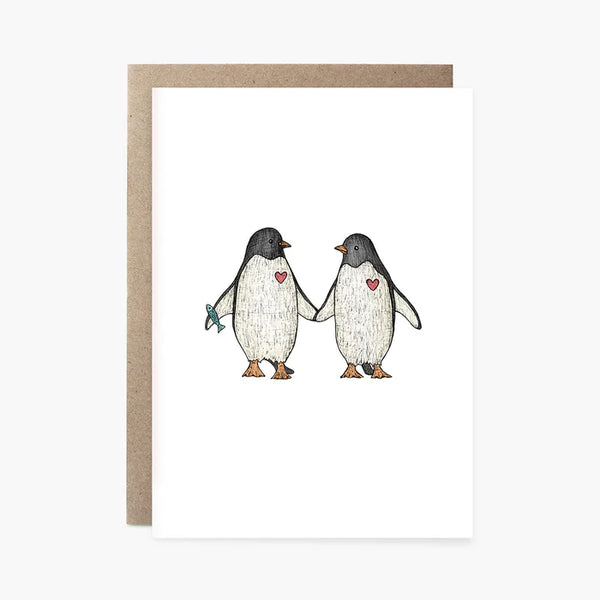 The Nonsense Maker Penguin Love Card