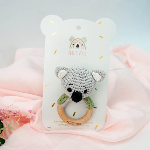 Petite Vous Ozzie Koala Ring Rattle