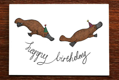 The Nonsense Maker Birthday Platypus Card