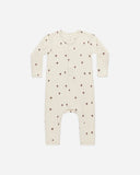 Quincy Mae Ribbed Baby Jumpsuit Mushrooms