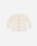 Quincy Mae Knit Cardigan Ivory