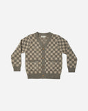 Rylee and Cru Boys Cardigan Heathered Check