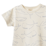 Nature Baby River Tee Whale Print