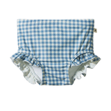 Nature Baby - Ruffle Swim Shorts - Blue Gingham