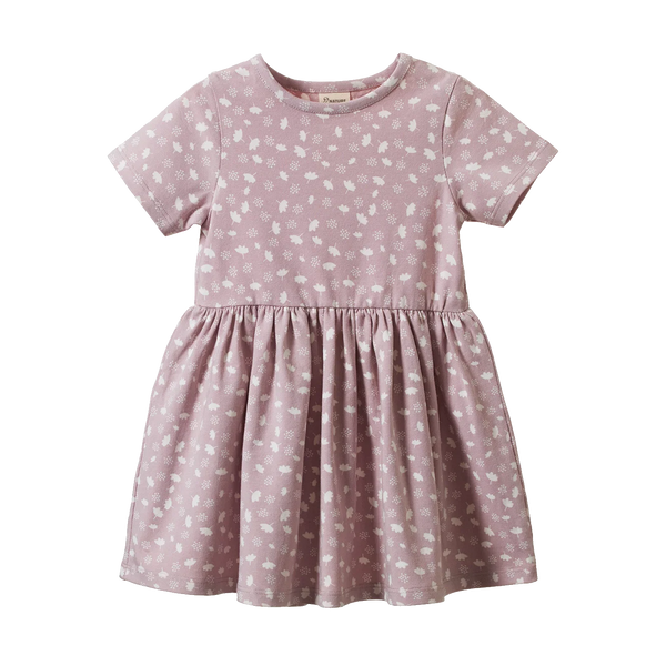 Nature Baby Saturday Dress - Dandelion Lilac Print