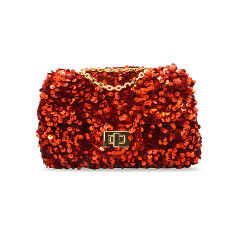 Milk x Soda Amy Sequin Bag (Mini) Red