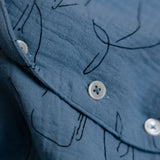 Nature Baby Seren Set Muslin Blue Whale Print