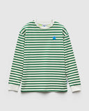 Sherif Pepe Long Sleeve Stripe Tee Green/White