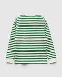 Sherif Pepe Long Sleeve Stripe Tee Green/White