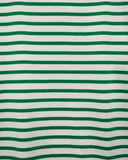 Sherif Pepe Long Sleeve Stripe Tee Green/White