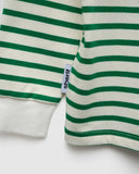 Sherif Pepe Long Sleeve Stripe Tee Green/White