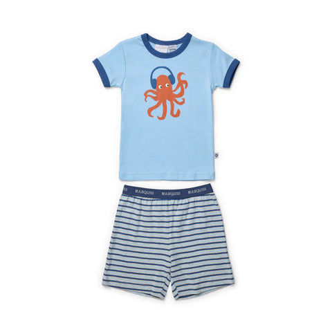 Marquise Blue Octopus Short Sleeve Pyjama