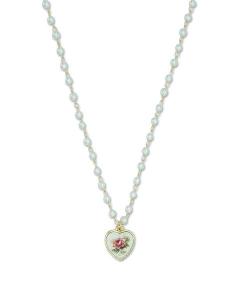 Milk X Soda Cara Pearl Necklace - Gold Rose