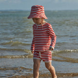 Nature Baby - Splash Top - Red Sea Stripe