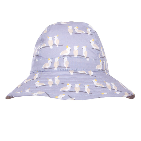 Acorn Infant Wide Brim Hat Lavender Cockatoo XS 0-9M 46cm