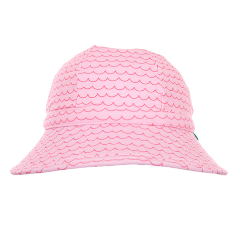 Acorn Pink Waves Wide Brim SWIM Hat