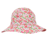 Acorn Harper Wide Brim Reversible Sunhat Pink, Green and White