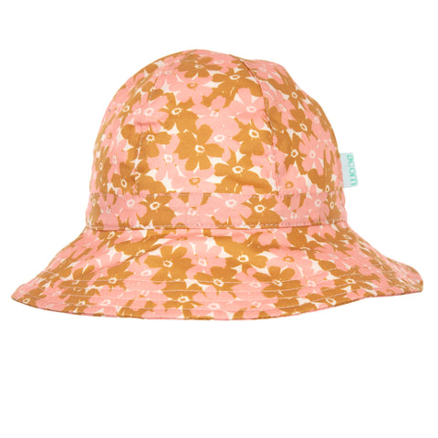 Acorn Magnolia Wide Brim Sunhat Pink, Gold and Cream