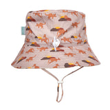 Acorn Aussie Sunset Wide Brim Bucket Hat Mid Brown