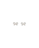 Milk x Soda Silver Vida Ribbon Earrings