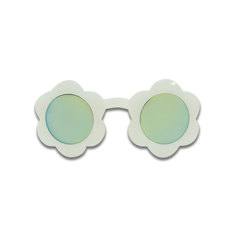 Milk x Soda Poppy Sunglasses White/Pink