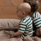 Nature Baby Summer Sleepy Suit Peppermint Holiday Stripe