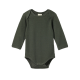 Nature Baby L/S Bodysuit Pointelle Thyme