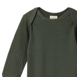 Nature Baby L/S Bodysuit Pointelle Thyme