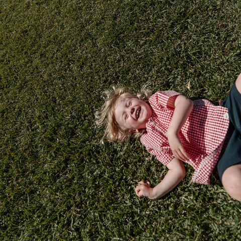 Nature Baby Caravan Shirt Muslin Ginham Red Check