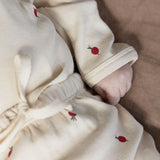 Nature Baby L/S Kimono Bodysuit - Radish Print