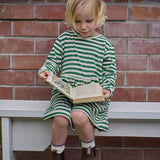 Nature Baby L/S Twirl Dress - Eden Sea Stripe