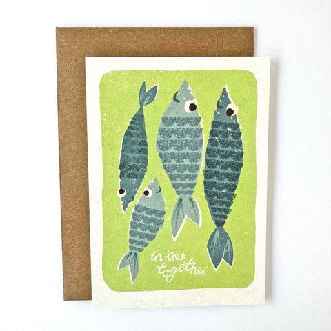 Florence Fry In This Together Fish Card