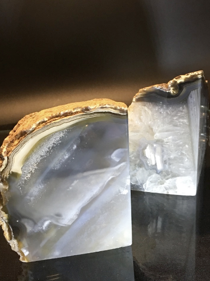 Crystal Universe Bookends Agate Natural