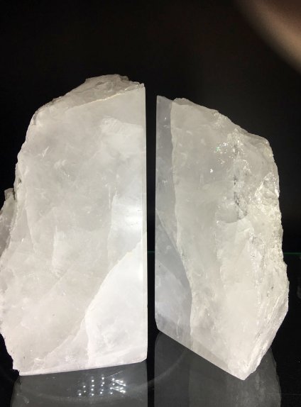 Crystal Universe Bookends Clear Quartz