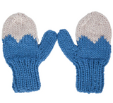 Acorn Mountain Top Mittens- Blue