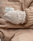 Acorn Cottontail Baby Mittens- Oatmeal